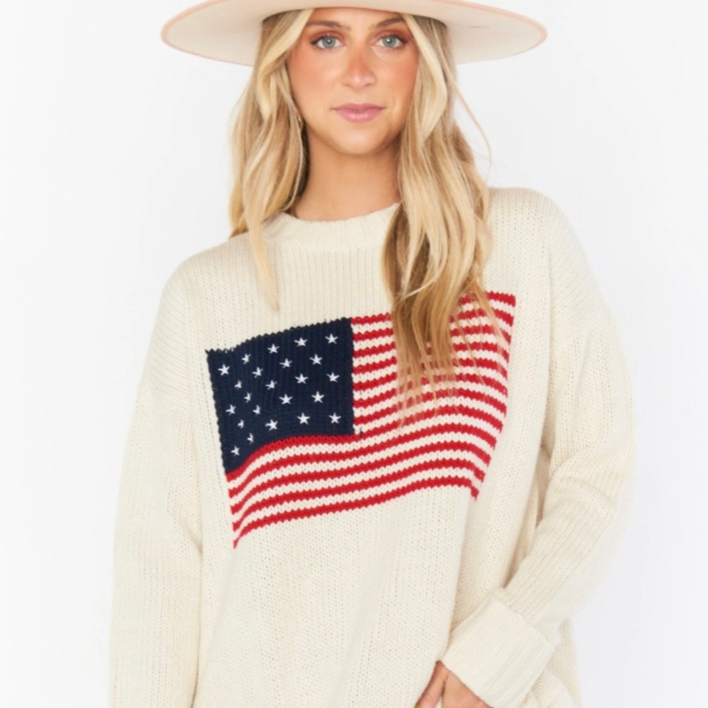 Show Me Your Mumu Fireside American Flag Sweater